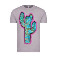 Vintage Zinc Western Turquoise Cactus Vintage Tee - RanaPortraitStore