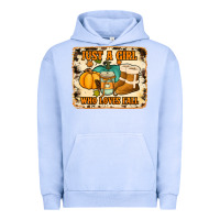 Pigment Grape Ice just a girl who loves fall cowhide background Urban Hoodie - Jasminsmagicworld