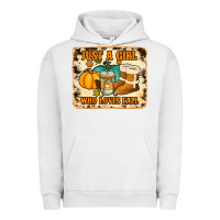 Pigment Lunar Rock just a girl who loves fall cowhide background Urban Hoodie - Jasminsmagicworld