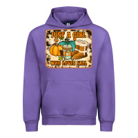 Tulip just a girl who loves fall cowhide background Urban Hoodie - Jasminsmagicworld
