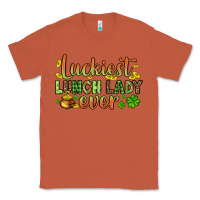 Copper St. Patrick's Luckiest lunch lady ever Classic Tee - OliviaCreatesArt