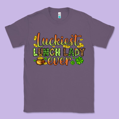 St. Patrick's Luckiest Lunch Lady Ever Classic Tee Designed By Oliviacreatesart