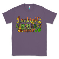 Lavender St. Patrick's Luckiest lunch lady ever Classic Tee - OliviaCreatesArt