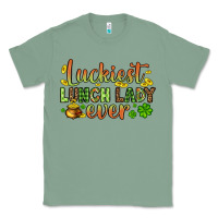 Sage St. Patrick's Luckiest lunch lady ever Classic Tee - OliviaCreatesArt