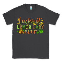 Smoke St. Patrick's Luckiest lunch lady ever Classic Tee - OliviaCreatesArt