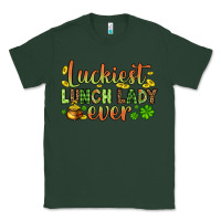Sports Green St. Patrick's Luckiest lunch lady ever Classic Tee - OliviaCreatesArt