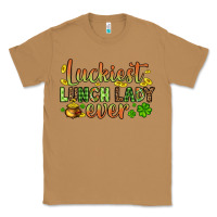 Toasted Coconut St. Patrick's Luckiest lunch lady ever Classic Tee - OliviaCreatesArt