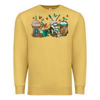 Antique Gold indian headdress coffee cups Premium Sweatshirt - Jasminsmagicworld