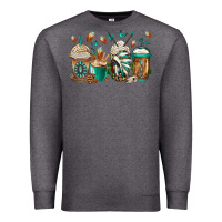 Charcoal Heather indian headdress coffee cups Premium Sweatshirt - Jasminsmagicworld