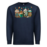 Navy indian headdress coffee cups Premium Sweatshirt - Jasminsmagicworld