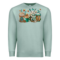 Seafoam indian headdress coffee cups Premium Sweatshirt - Jasminsmagicworld