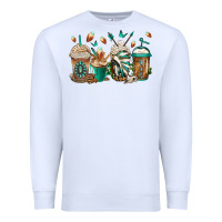 White indian headdress coffee cups Premium Sweatshirt - Jasminsmagicworld