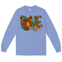 Colony Blue Love Fall Y'all Long Sleeve Tee - CowhideDigitalArt