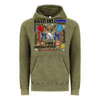 Vintage Olive baseball mom Vintage Hoodie - CowhideDigitalArt