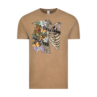 Vintage Coffee inhale peace exhale chaos chest Vintage Tee - FaDigitalArtStudio