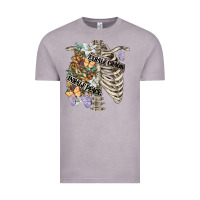 Vintage Zinc inhale peace exhale chaos chest Vintage Tee - FaDigitalArtStudio