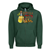 Sports Green tequila made me do it Zipper Hoodie - RanaPortraitStore