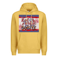 Antique Gold red white boujee Premium Hoodie - Artiststas