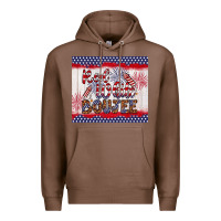 Chestnut red white boujee Premium Hoodie - Artiststas