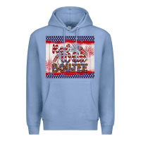Colony Blue red white boujee Premium Hoodie - Artiststas
