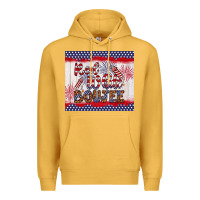 Mustard red white boujee Premium Hoodie - Artiststas