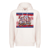 Pale Pink red white boujee Premium Hoodie - Artiststas