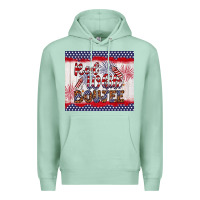 Seafoam red white boujee Premium Hoodie - Artiststas