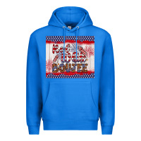 True Royal red white boujee Premium Hoodie - Artiststas