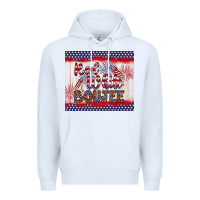 White red white boujee Premium Hoodie - Artiststas