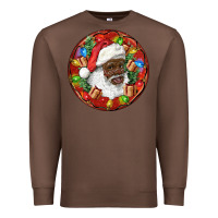 Chestnut Black Santa Christmas Premium Sweatshirt - RanaPortraitStore