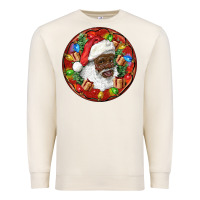 Sandshell Black Santa Christmas Premium Sweatshirt - RanaPortraitStore