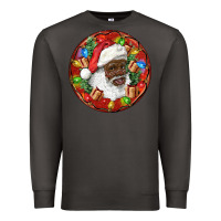 Smoke Black Santa Christmas Premium Sweatshirt - RanaPortraitStore