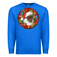True Royal Black Santa Christmas Premium Sweatshirt - RanaPortraitStore