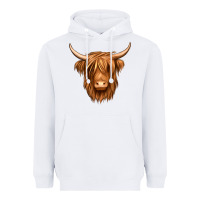 White long haired cow Heavyweight Hoodie - Jasminsmagicworld