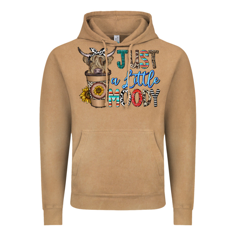 Just A Latte Moody Vintage Hoodie by CowhideDigitalArt | Teevron