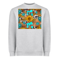 Heather Grey western mom Heavyweight Sweatshirt - RanaPortraitStore