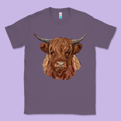 Highland Cow Classic Tee Designed By Ranaportraitstore