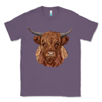Lavender highland cow Classic Tee - RanaPortraitStore