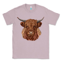 Lilac highland cow Classic Tee - RanaPortraitStore
