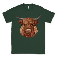 Sports Green highland cow Classic Tee - RanaPortraitStore