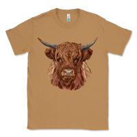 Toasted Coconut highland cow Classic Tee - RanaPortraitStore