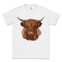 White highland cow Classic Tee - RanaPortraitStore
