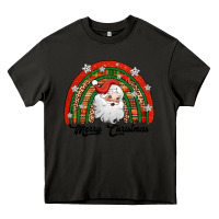 Asphalt merry christmas santa rainbow Heavy Core Tee - Jasminsmagicworld