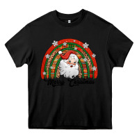 Black merry christmas santa rainbow Heavy Core Tee - Jasminsmagicworld