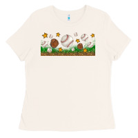 Bone Baseball Glove With Leopard Libbey Glass Ladies Tee - BundleAndBundleShop