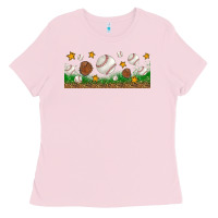 Bubblegum Pink Baseball Glove With Leopard Libbey Glass Ladies Tee - BundleAndBundleShop