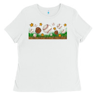 White Baseball Glove With Leopard Libbey Glass Ladies Tee - BundleAndBundleShop