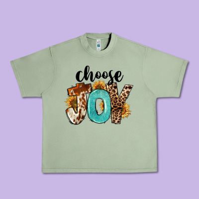Choose Joy Urban Heavy Tee Designed By Fadigitalartstudio