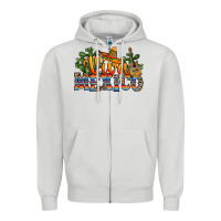 Dove Grey viva mexico Zipper Hoodie - RanaPortraitStore