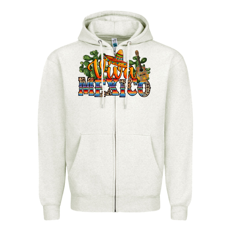 Viva Mexico Zipper Hoodie by RanaPortraitStore | Teevron